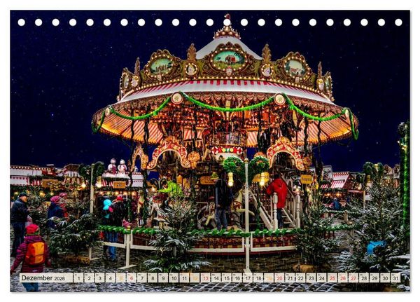 Produktbild: Karussell - Nostalgie (Tischkalender 2026 DIN A5 quer), CALVENDO Monatskalender