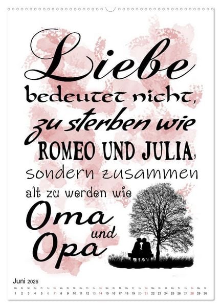 Produktbild: Oma und Opa, die Helden unserer Kindheit (Wandkalender 2026 DIN A2 hoch), CALVENDO Monatskalender