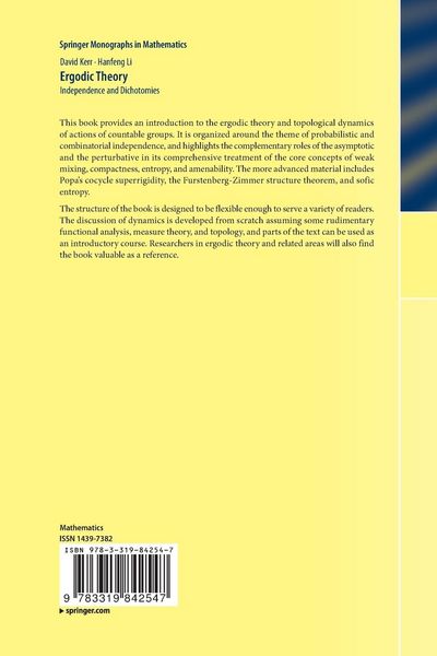 Produktbild: Ergodic Theory