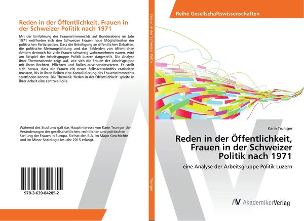 Produktbild: Reden in der &Ouml;ffentlichkeit, Frauen in der Schweizer Politik nach 1971