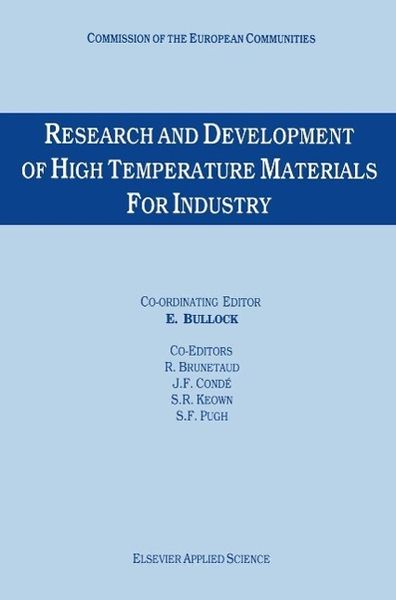 Produktbild: Research and Development of High Temperature Materials for Industry