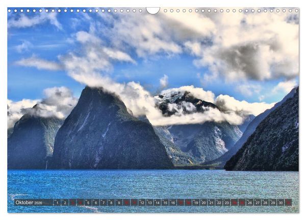 Produktbild: Neuseeland - Von der Nordinsel zur S&uuml;dinsel (Wandkalender 2026 DIN A3 quer), CALVENDO Monatskalender
