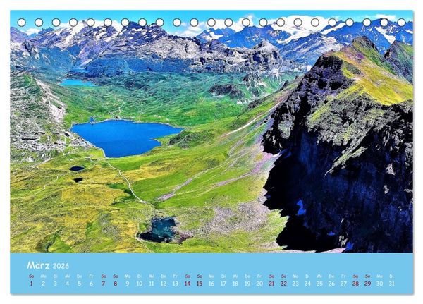 Produktbild: Majest&auml;tische Alpen (Tischkalender 2026 DIN A5 quer), CALVENDO Monatskalender