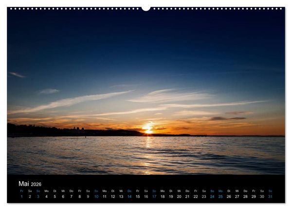 Produktbild: Sonnenunterg&auml;nge (hochwertiger Premium Wandkalender 2026 DIN A2 quer), Kunstdruck in Hochglanz