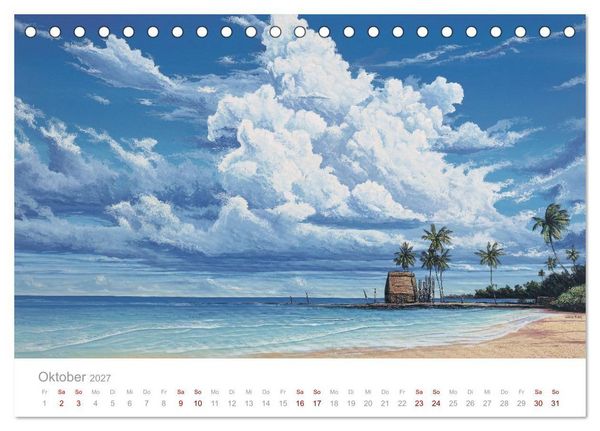 Produktbild: Paradise, Ausblicke und Tr&auml;umereien (Tischkalender 2027 DIN A5 quer), CALVENDO Monatskalender