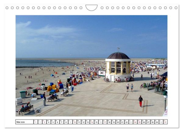 Produktbild: Borkum - Ostfriesische Insel mit Charme (Wandkalender 2026 DIN A4 quer), CALVENDO Monatskalender