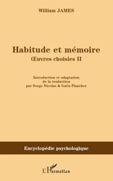 Produktbild: Habitude et memoire - oeuvres choisies ii