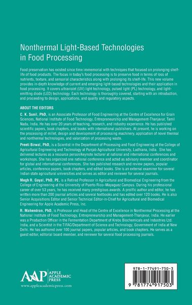 Produktbild: Nonthermal Light-Based Technologies in Food Processing