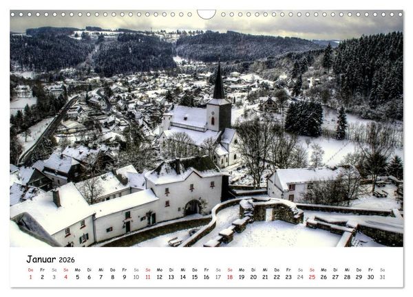 Produktbild: Die sch&ouml;nsten Orte der Eifel - Reifferscheid (Wandkalender 2026 DIN A3 quer), CALVENDO Monatskalender
