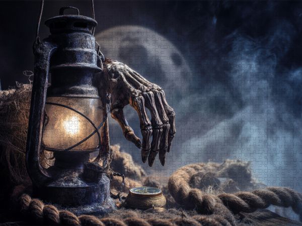 Produktbild: CALVENDO Puzzle Geisterschiffe sprechen in Schatten und Rauch | 1000 Teile Lege-Gr&ouml;&szlig;e 64x48cm Foto-Puzzle f&uuml;r gl&uuml;ckliche Stunden