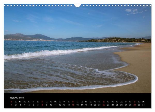 Produktbild: Les plus belles plages de Corse (Calendrier mural 2026 DIN A3 vertical), CALVENDO calendrier mensuel