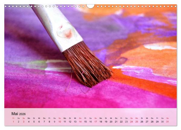 Produktbild: Malen. Impressionen aus der Welt der Farben (Wandkalender 2026 DIN A3 quer), CALVENDO Monatskalender