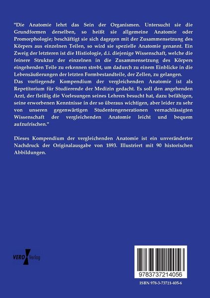 Produktbild: Kompendium der vergleichenden Anatomie