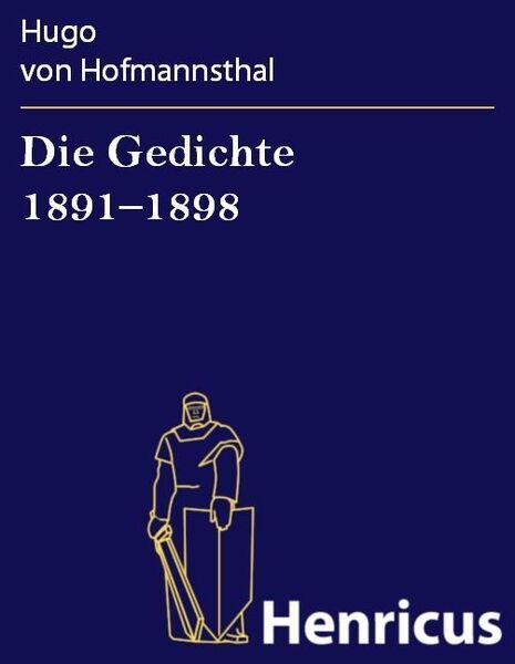 Produktbild: Die Gedichte 1891-1898