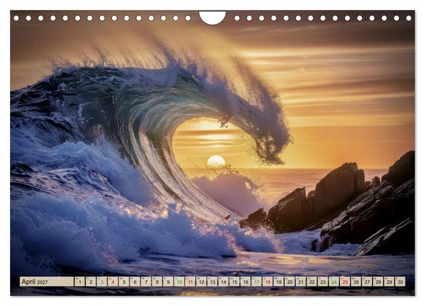 Produktbild: Gef&auml;hrliche Brandung (Wandkalender 2027 DIN A4 quer), CALVENDO Monatskalender