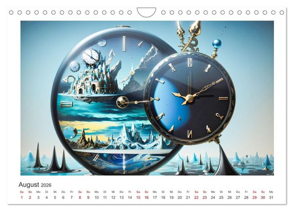 Produktbild: Zeit ist abstrakt (Wandkalender 2026 DIN A4 quer), CALVENDO Monatskalender