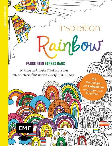 Produktbild: Inspiration Rainbow – 50 kunterbunte Motive zum Ausmalen für mehr Spaß im Alltag