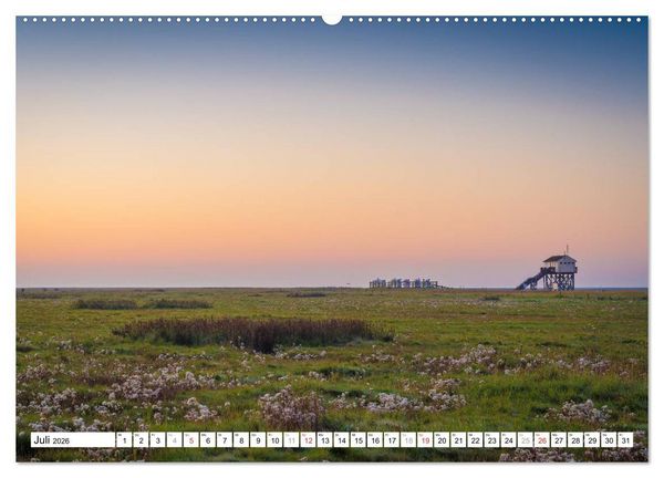 Produktbild: Eiderstedt - Willkommen am Watt (Wandkalender 2026 DIN A2 quer), CALVENDO Monatskalender