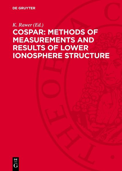 Produktbild: COSPAR: Methods of Measurements and Results of Lower Ionosphere Structure
