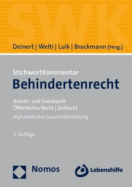 Produktbild: StichwortKommentar Behindertenrecht