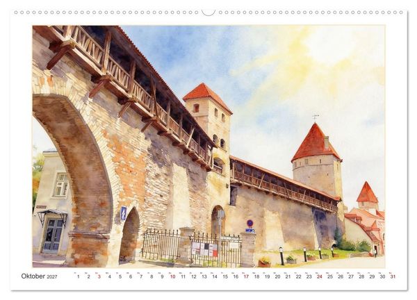 Produktbild: Hauptstadtreise durch's Baltikum (Wandkalender 2027 DIN A2 quer), CALVENDO Monatskalender