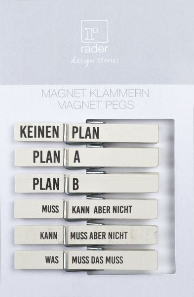 Räder P&P Magnetklammern Set A weiß