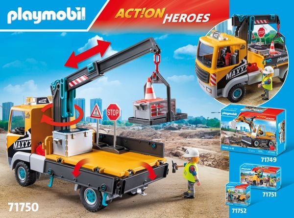 Produktbild: Playmobil&reg; 71750 Baustellen-LKW mit Kran