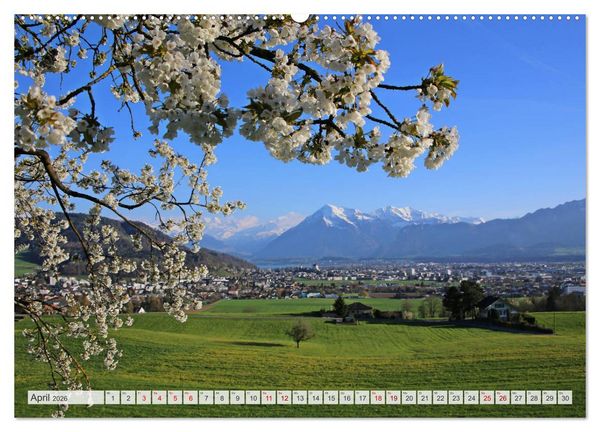 Produktbild: Bergblicke der Schweiz (Wandkalender 2026 DIN A2 quer), CALVENDO Monatskalender