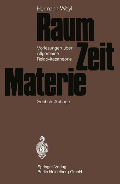 Produktbild: Raum - Zeit - Materie