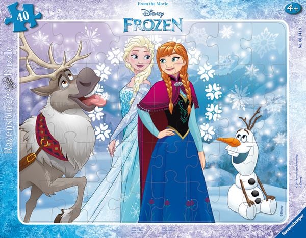 Produktbild: Kinderpuzzle 40 Teile - Disney Die Eisk&ouml;nigin - Anna und Elsa