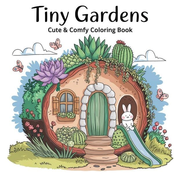 Produktbild: Tiny Gardens Bold & Easy Coloring Book for Women