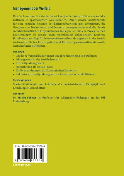 Produktbild: Management der Vielfalt