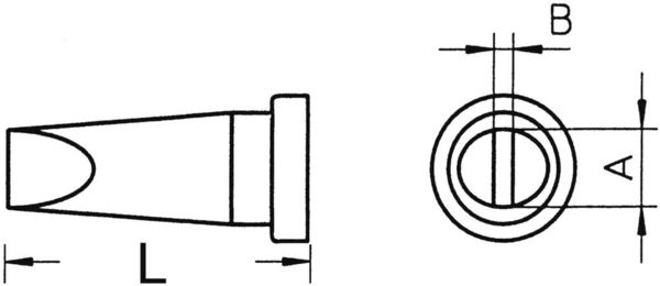 Weller LT-H Lötspitze Meißelform, gerade Spitzen-Größe 0.8mm Inhalt 1St.