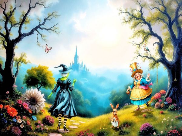 Produktbild: CALVENDO Puzzle Begegnung im Wunderland | 2000 Teile Lege-Gr&ouml;&szlig;e 90x67cm Foto-Puzzle f&uuml;r gl&uuml;ckliche Stunden