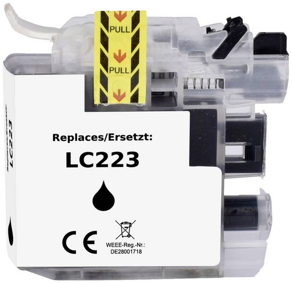 Produktbild: Renkforce Druckerpatrone ersetzt Brother LC-223BK Kompatibel Schwarz RF-5705476