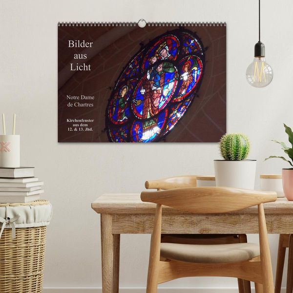Produktbild: Bilder aus Licht - Notre Dame de Chartres (Wandkalender 2026 DIN A3 quer), CALVENDO Monatskalender