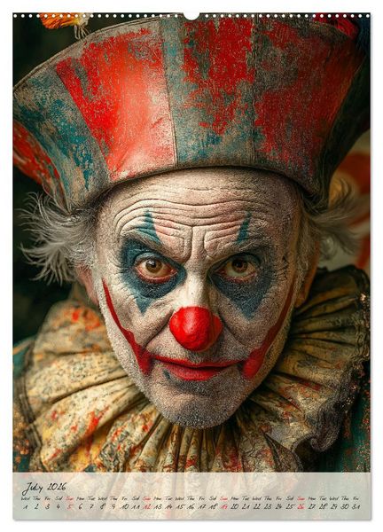 Produktbild: Circus Faces (Wall Calendar 2026 DIN A2 portrait), CALVENDO 12 Month Wall Calendar