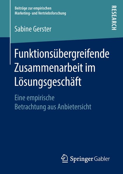 Produktbild: Funktions&uuml;bergreifende Zusammenarbeit im L&ouml;sungsgesch&auml;ft
