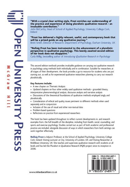 Produktbild: Qualitative Research Methods in Psychology