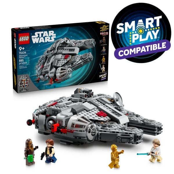 Produktbild: LEGO Star Wars 75426 SMART Play: Millennium Falke Modell, Spielzeug ab 9