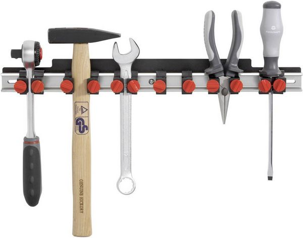 TOOLCRAFT 88 68 86 Alu-Werkzeugleiste (L x B) 435mm x 48mm 1St.