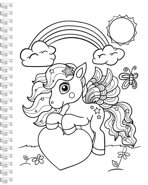 Produktbild: Einhorn-Malbuch f&uuml;r Kinder ab 4 Jahren