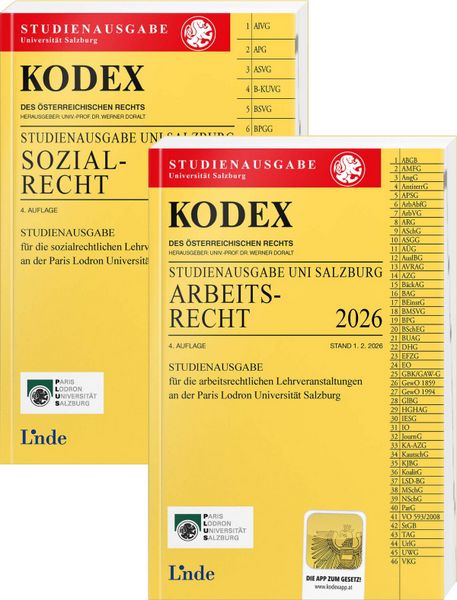 Produktbild: KODEX-Paket Studienausgabe Arbeits- und Sozialrecht Salzburg 2026