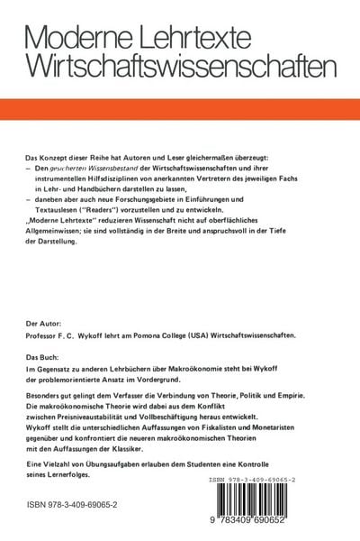 Produktbild: Theorie und Politik der Makro&ouml;konomie