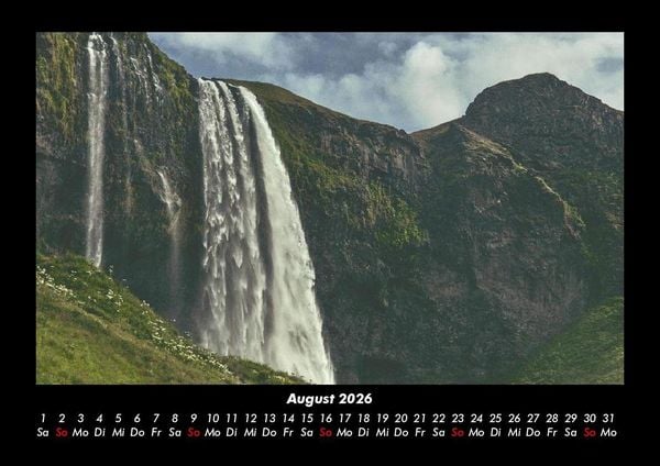 Produktbild: Wasserf&auml;lle 2026 Fotokalender DIN A3
