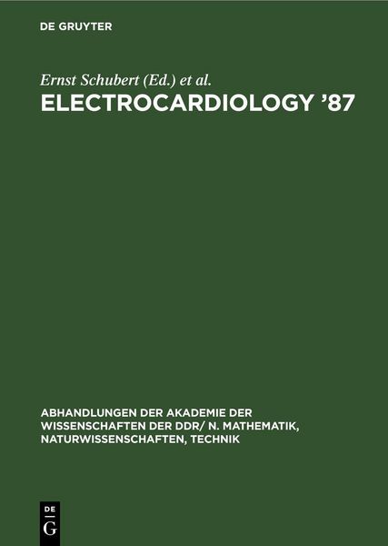 Produktbild: Electrocardiology &rsquo;87