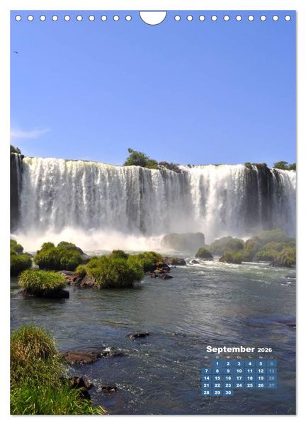 Produktbild: Wasserf&auml;lle S&uuml;damerikas - Iguazu Wasserf&auml;lle (Wandkalender 2026 DIN A4 hoch), CALVENDO Monatskalender