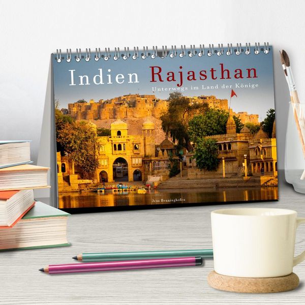 Produktbild: Indien Rajasthan: Unterwegs im Land der K&ouml;nige (Tischkalender 2026 DIN A5 quer), CALVENDO Monatskalender