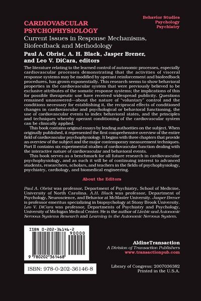 Produktbild: Cardiovascular Psychophysiology