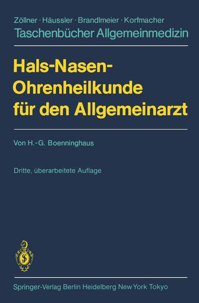 Produktbild: Hals-Nasen-Ohrenheilkunde f&uuml;r den Allgemeinarzt